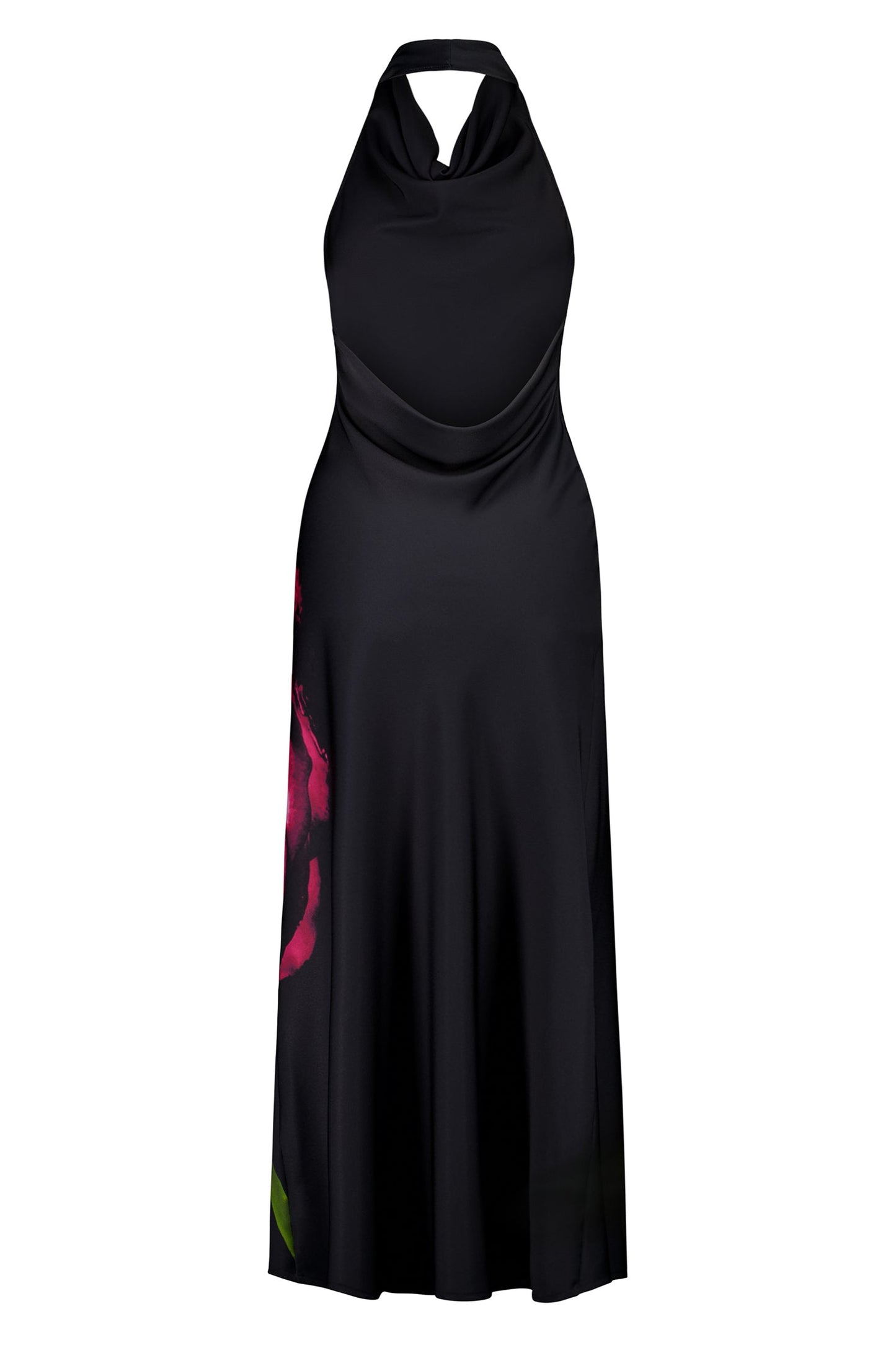 Cowl Slip Dress in Dark Rose