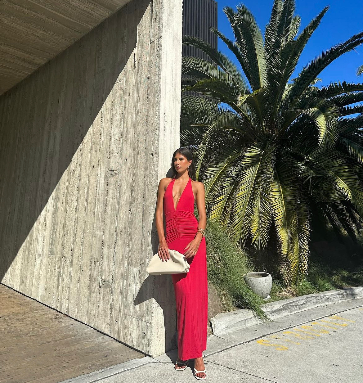 Brooklyn Maxi Dress in Scarlet