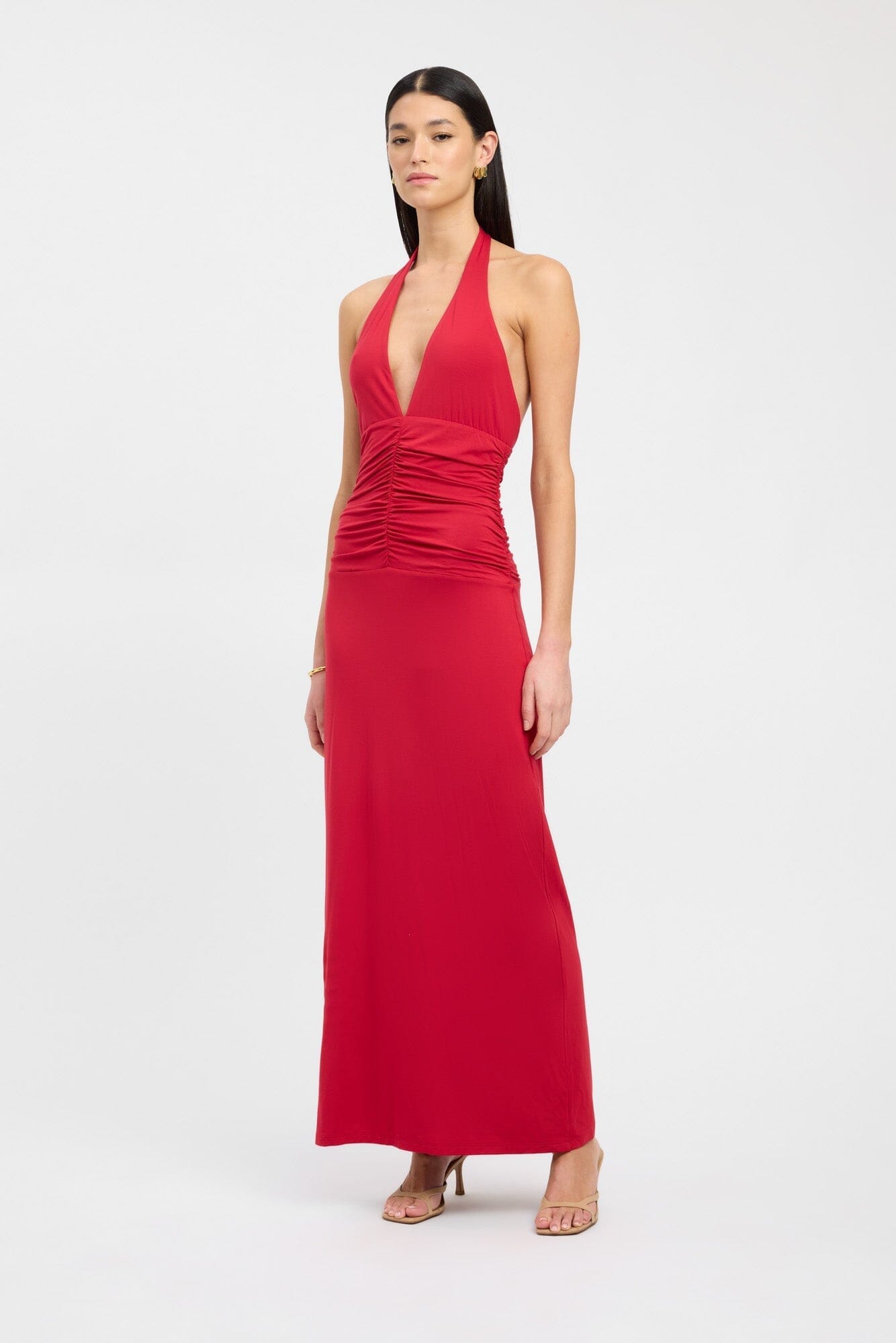 Brooklyn Maxi Dress in Scarlet