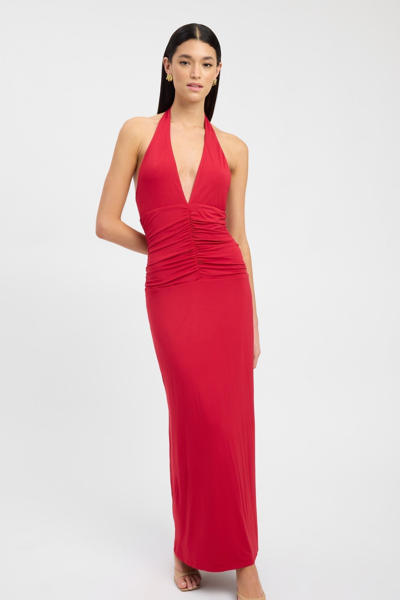 Brooklyn Maxi Dress in Scarlet