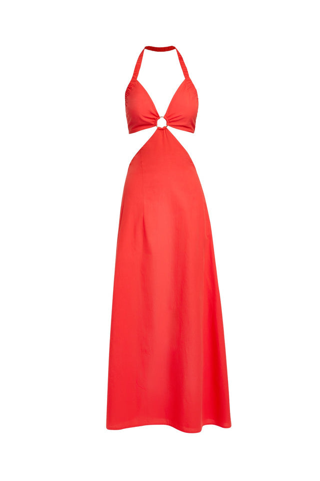 Romeo Ring Maxi Dress in Strawberry