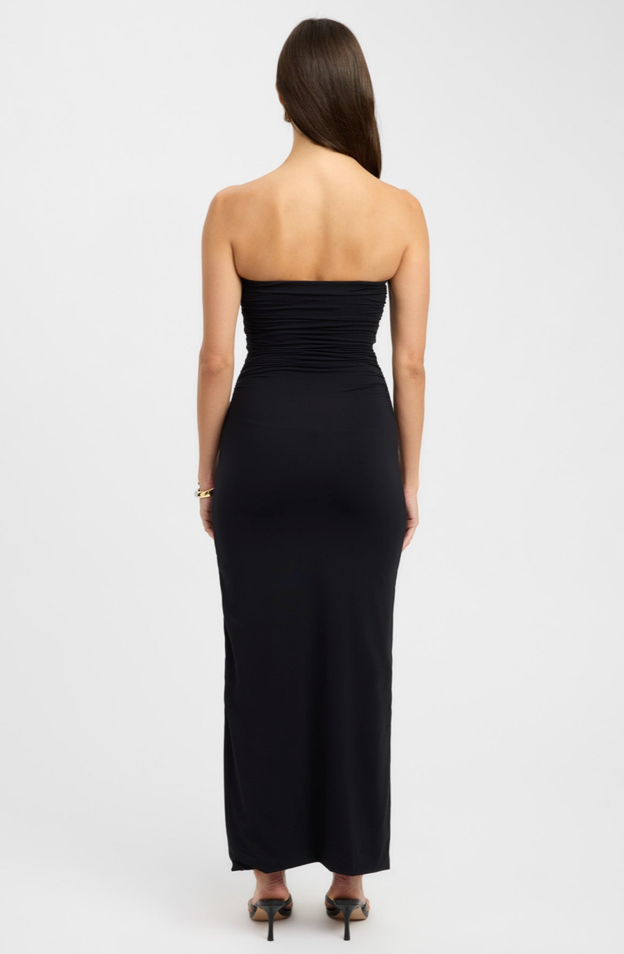 Tayla Trim Maxi Dress in Black