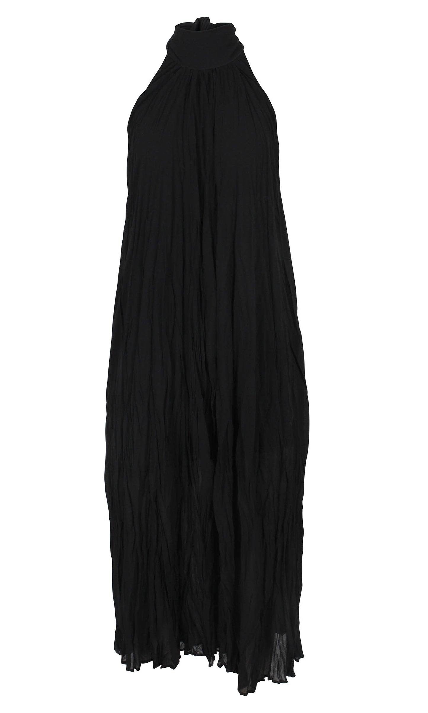 Cascade Crush Gown in Black