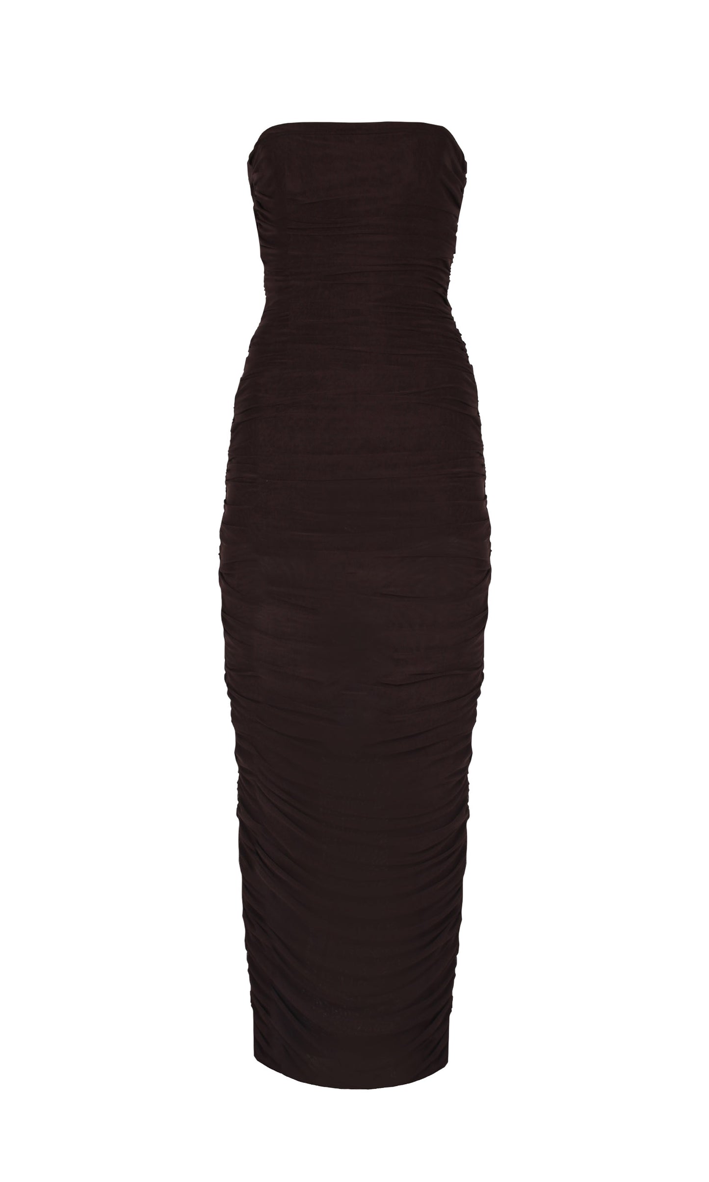 Ginni Mesh Dress in Chocolate